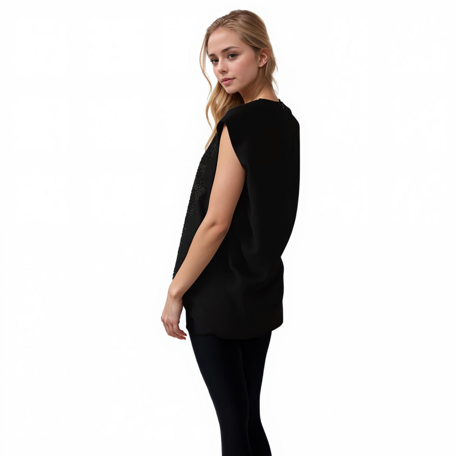 Ro & De Women's Snake Skin Print Cap Sleeve Top - shopatkonus