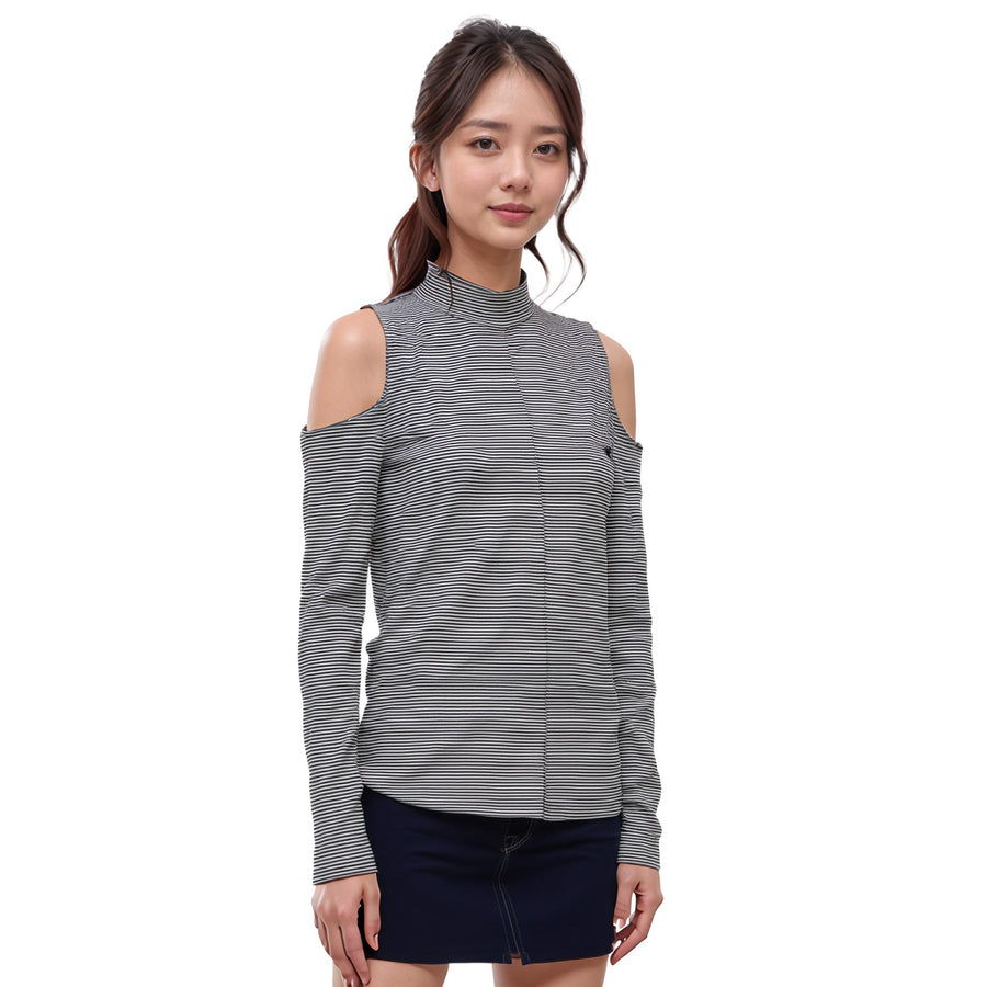 Ro & De Women's Cold Shoulder Knit Top - shopatkonus