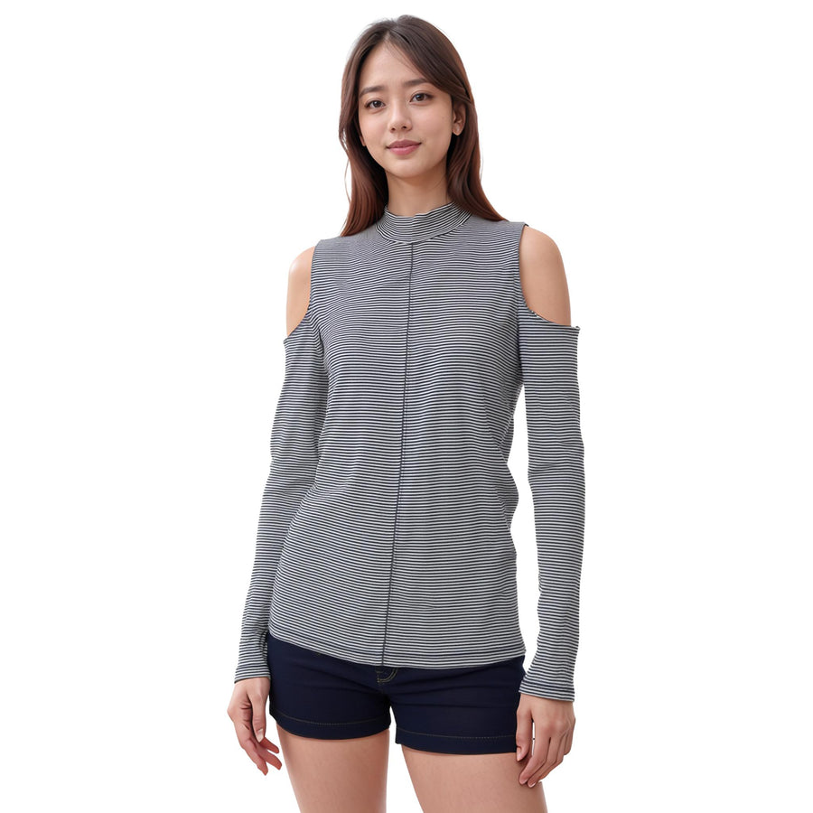 Ro & De Women's Cold Shoulder Knit Top - shopatkonus