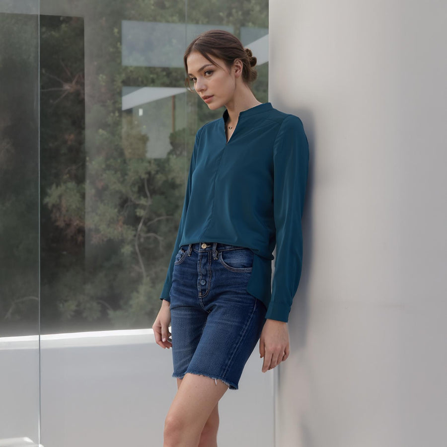 Women's Lace Back Blouse - shopatkonus