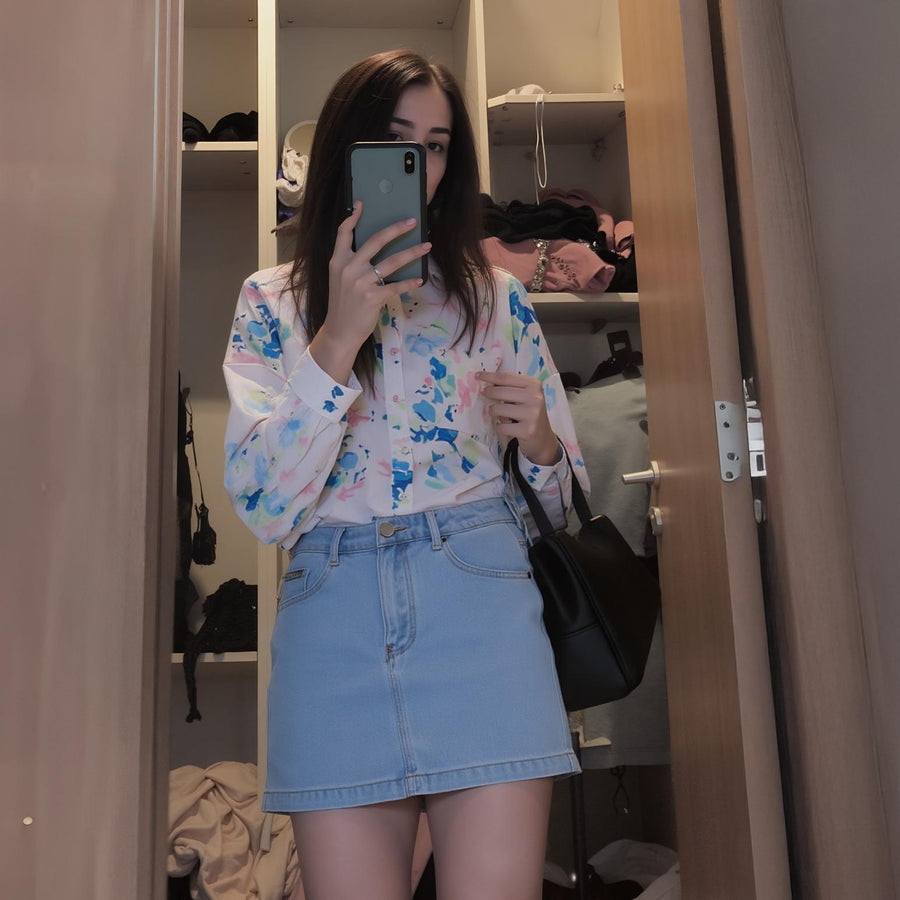 Women's Printed Shirt Blouse - shopatkonus