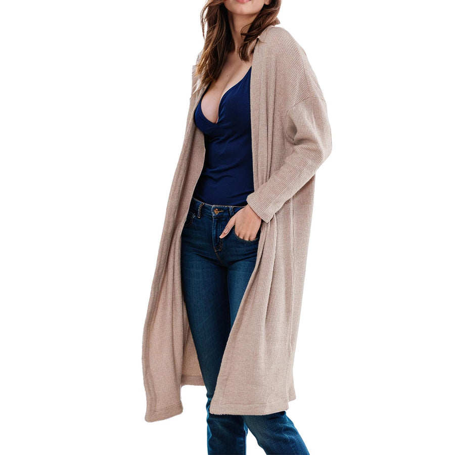 Women's Long Duster Cardigan - shopatkonus