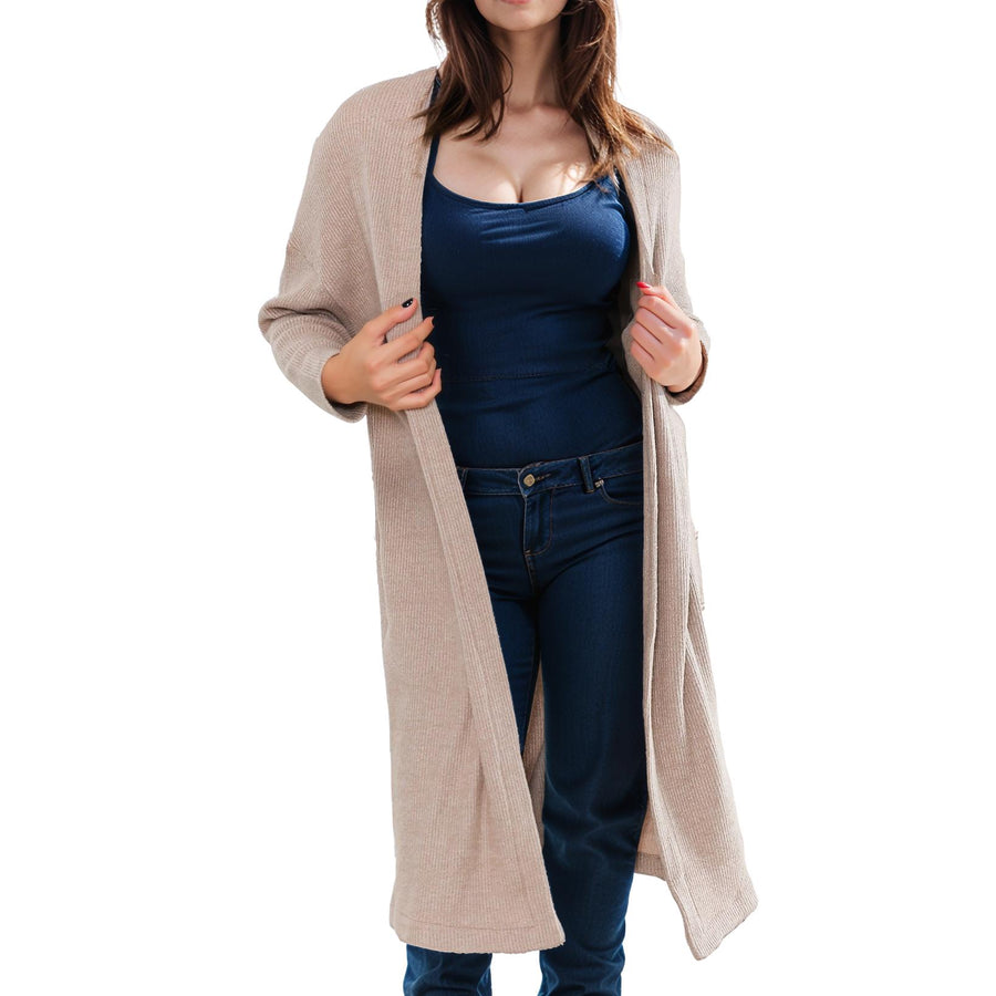 Women's Long Duster Cardigan - shopatkonus