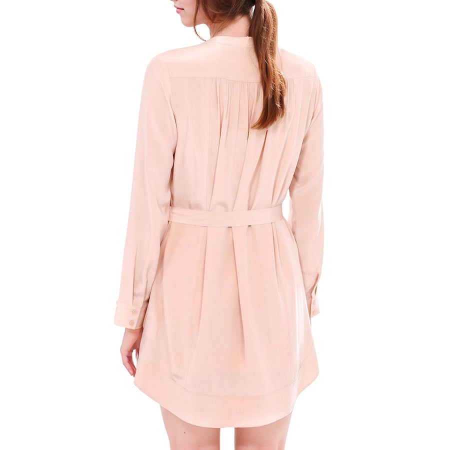 Women's 100% Silk Pleated Dress - shopatkonus