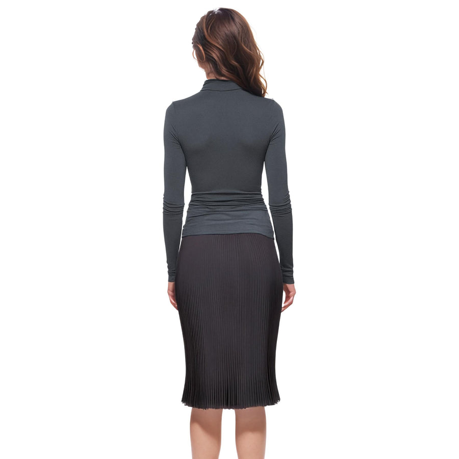 Women's Turtle Neck Fitted Top - shopatkonus