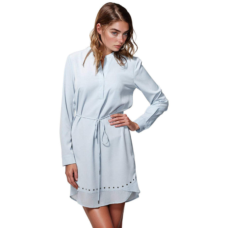 Women's Studded Tie Strap Dress In Blue - shopatkonus