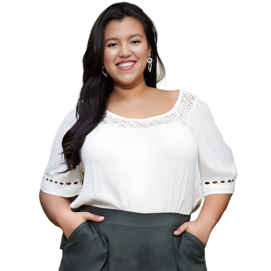 Pleione Plus Size Pleated Short Sleeve Blouse Top - shopatkonus
