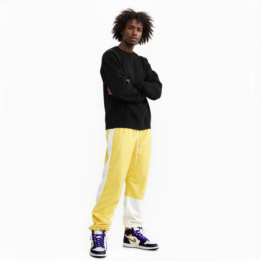 Blank State Men's 3 Stopper Swishy Pants in Yellow - shopatkonus