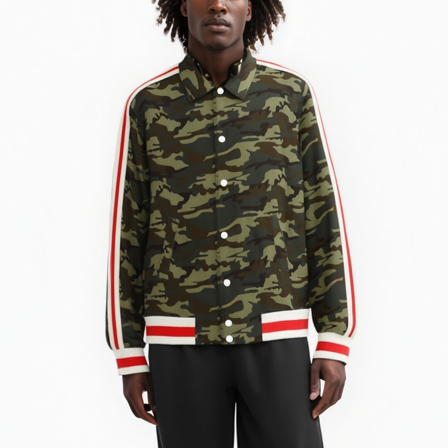 Blank State Men's Track Jacket in Camo - shopatkonus