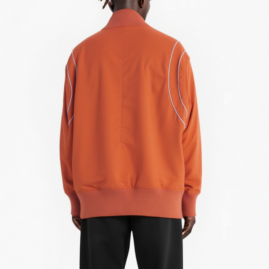 Konus Men's Oversize Bomber Jacket in Orange - shopatkonus