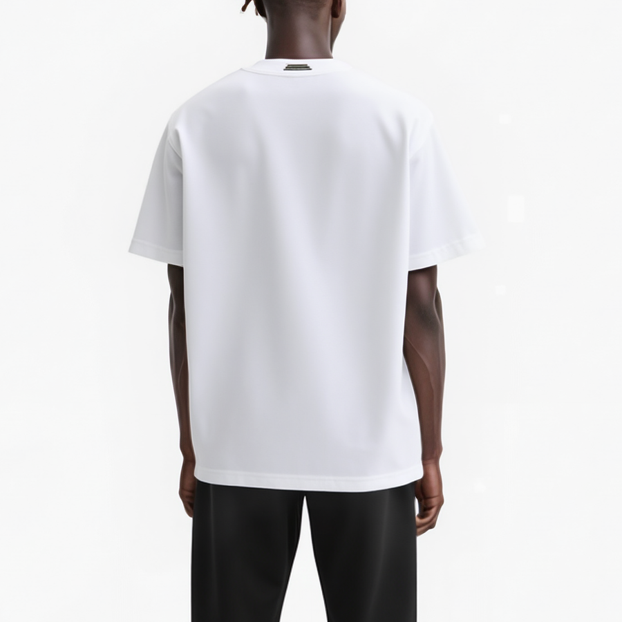 Konus Men's Oversized Vulture Graphic Tee in White - shopatkonus