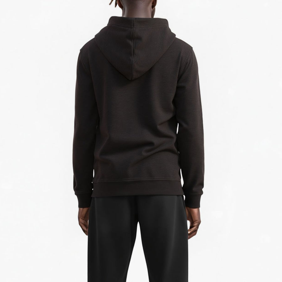 Konus Men's Pullover Hoodie w/ Scorpion Line Art Print in Black - shopatkonus