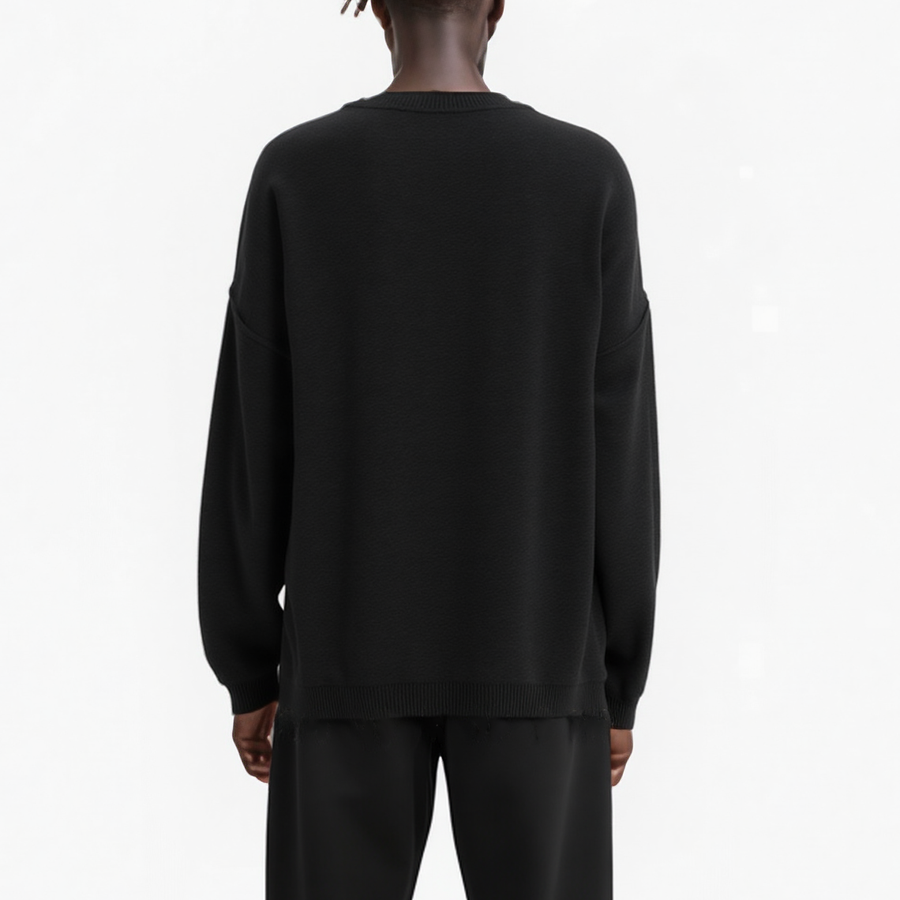 Konus Men's Oversize Sweater in Black - shopatkonus