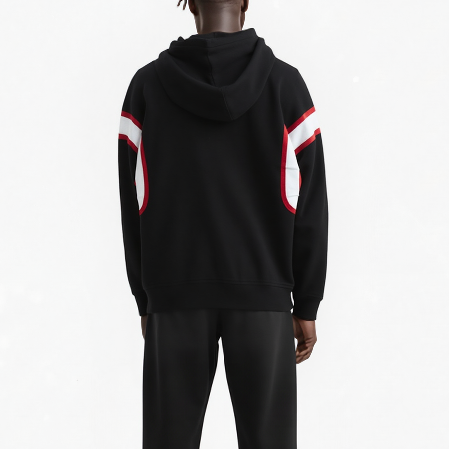 Men's Reflective Pullover Scorpion Hoodie in Black - shopatkonus