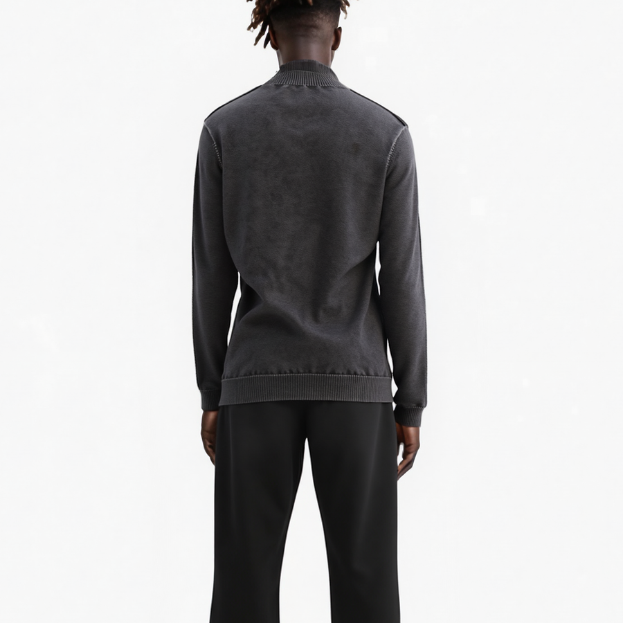 Men's Scorpion Turtle Neck Sweater in Black - shopatkonus