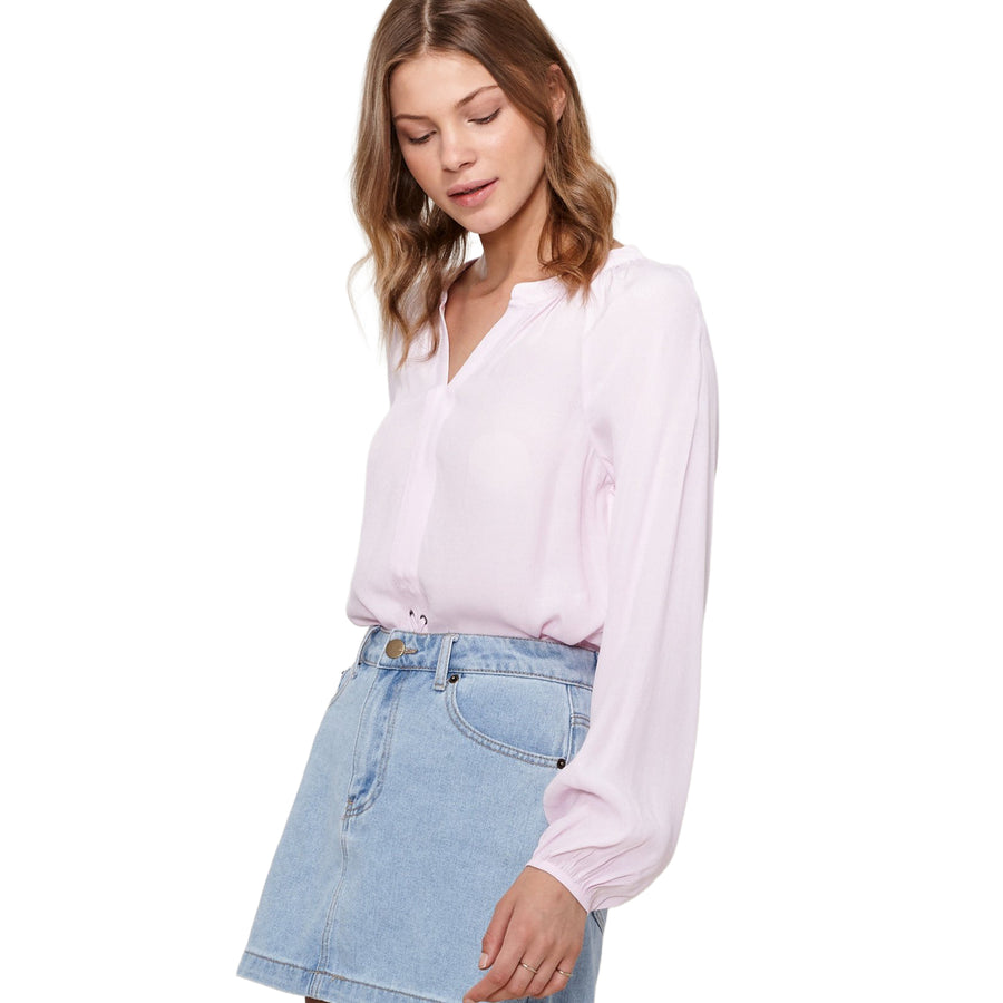 Ro & De Women's Lace Up Blouse - shopatkonus