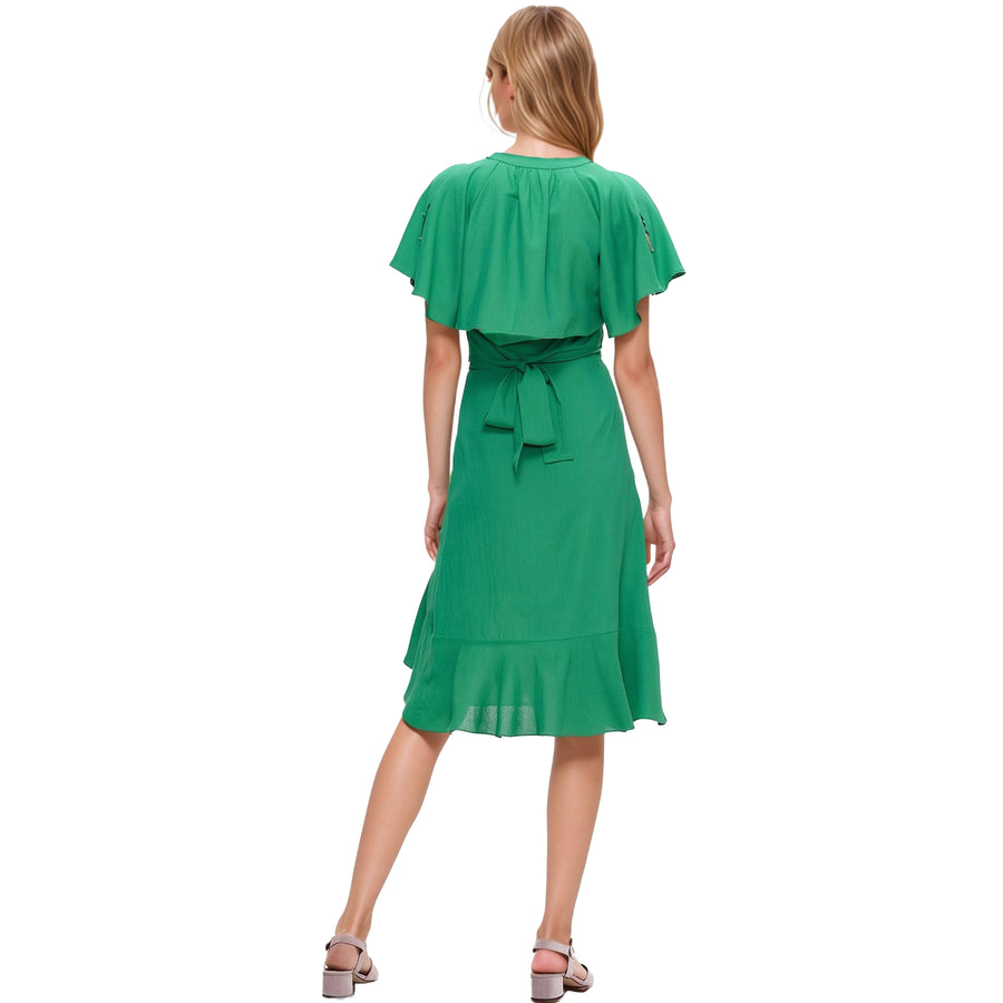 Women's Asymmetrical Hem Button Front Skirt