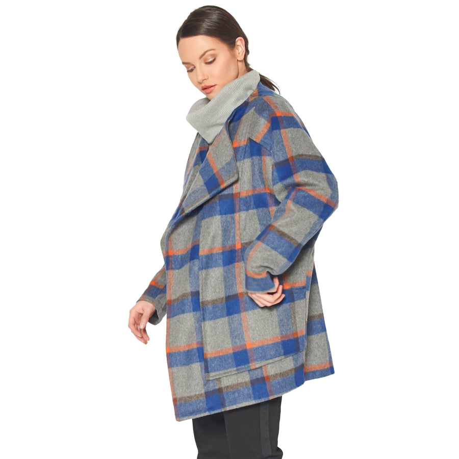 Women's Wool Blended Oversized Coat - shopatkonus