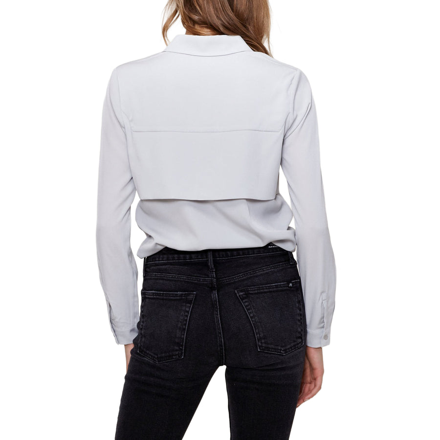 Ro & De Basic Button Down Blouse - shopatkonus