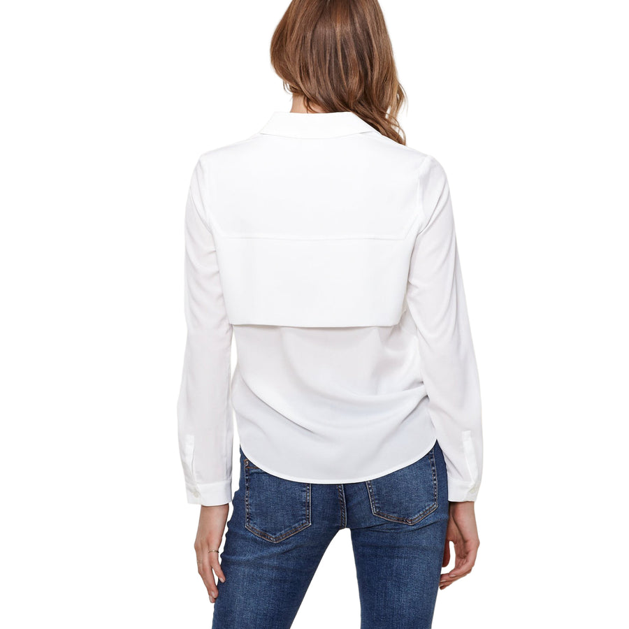 Ro & De Basic Button Down Blouse - shopatkonus