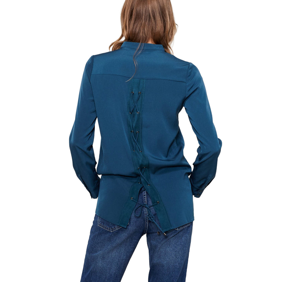 Women's Lace Back Blouse - shopatkonus