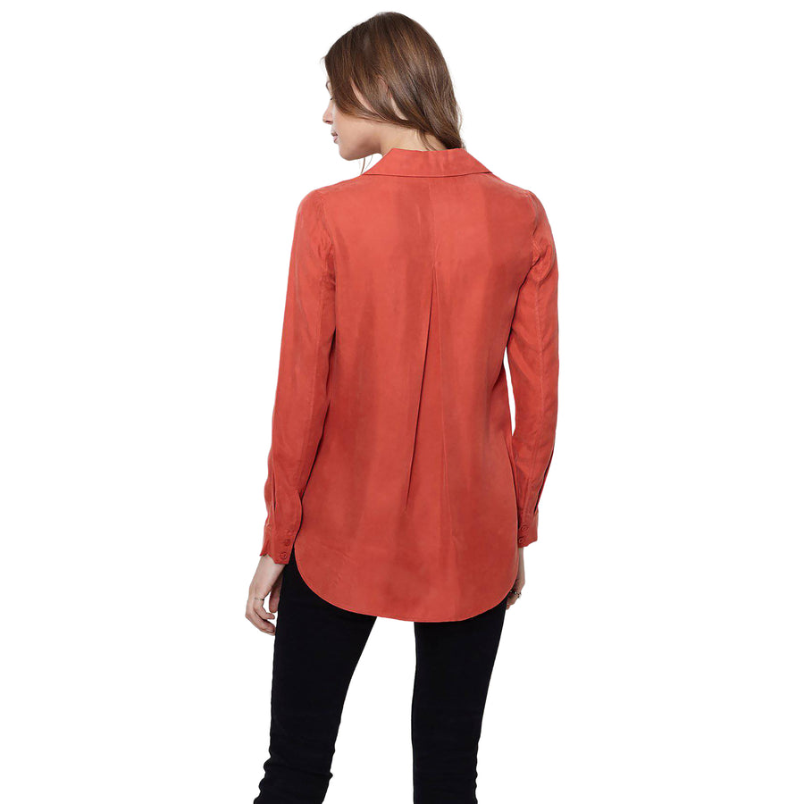 Women's Zip Up Shirt Blouse - shopatkonus