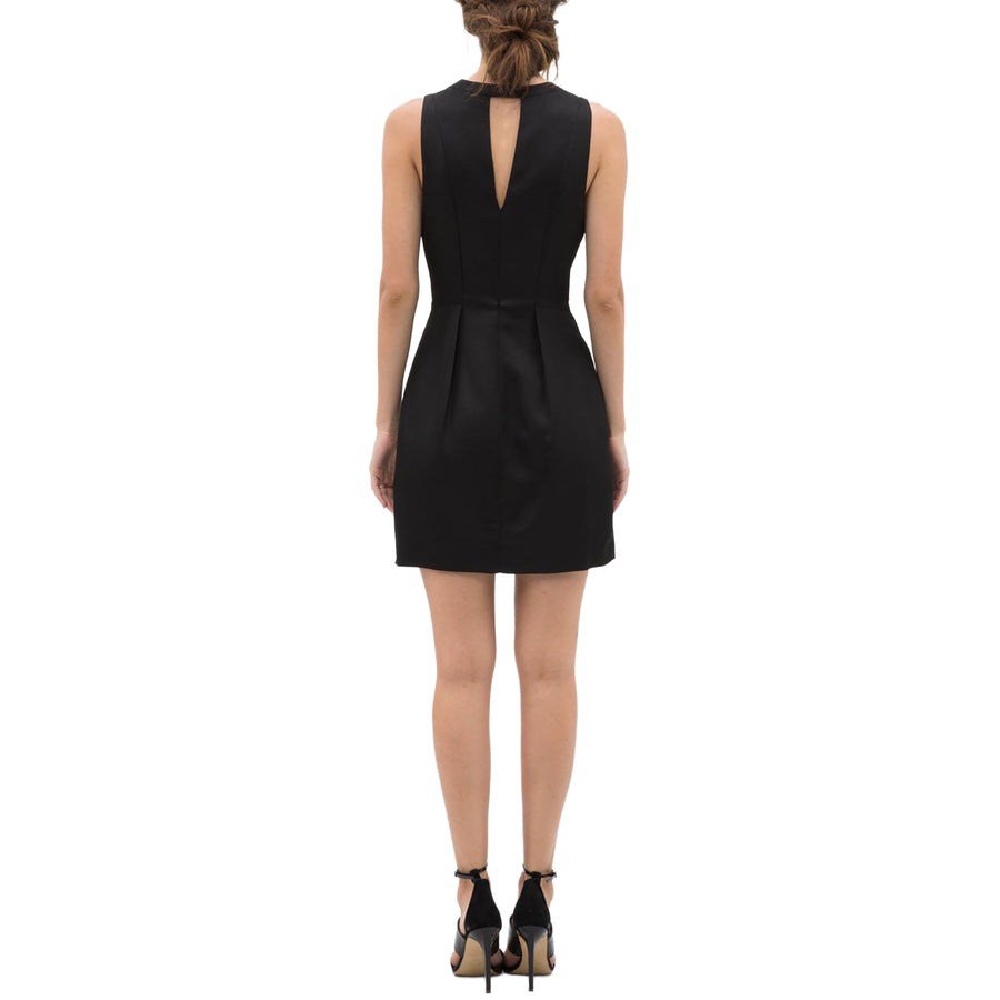 Women's Sleeveless Keyhole Dress In Black - shopatkonus