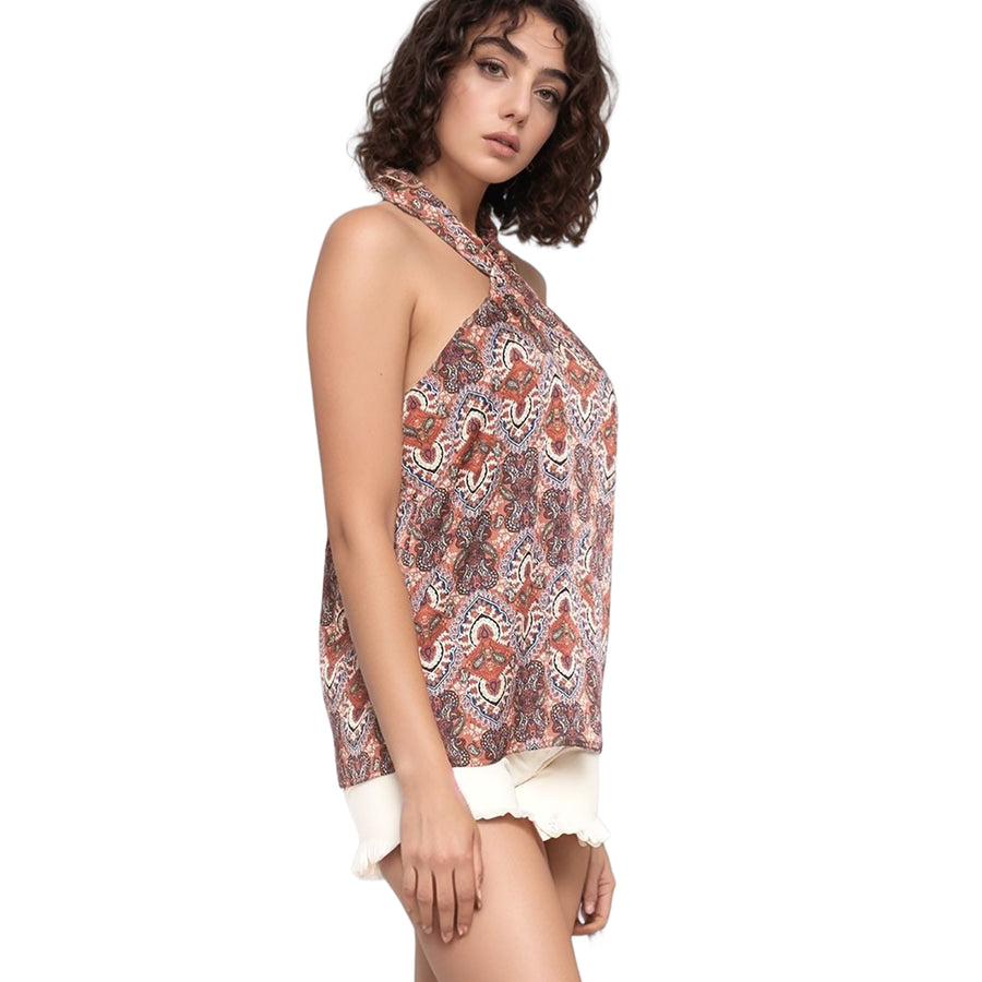 Pleione Women's Classic Halter V Top