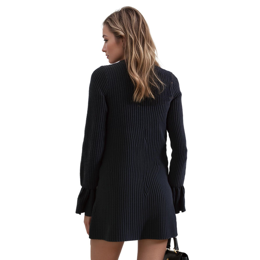 Women's Open Front Ruffle Sleeve Cardigan - shopatkonus