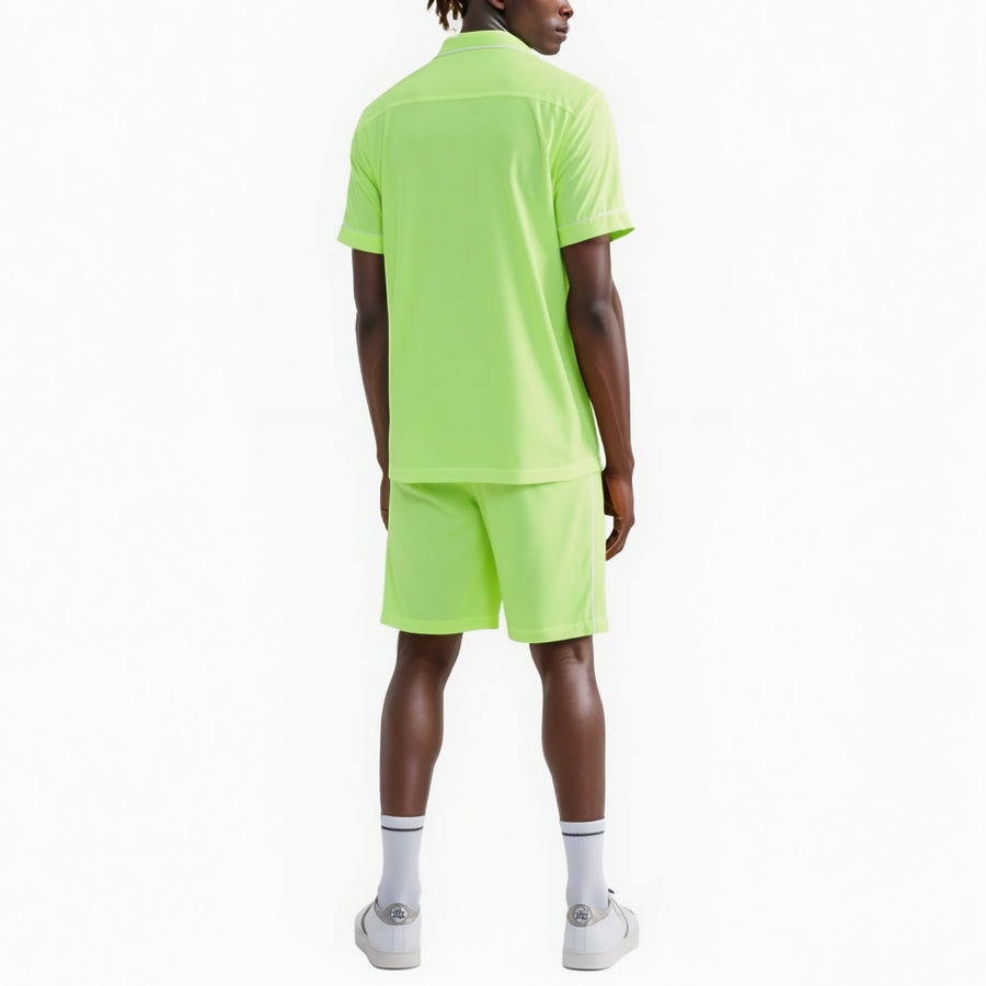 Blank State Men's Snap Button Gym Shorts in Neon - shopatkonus