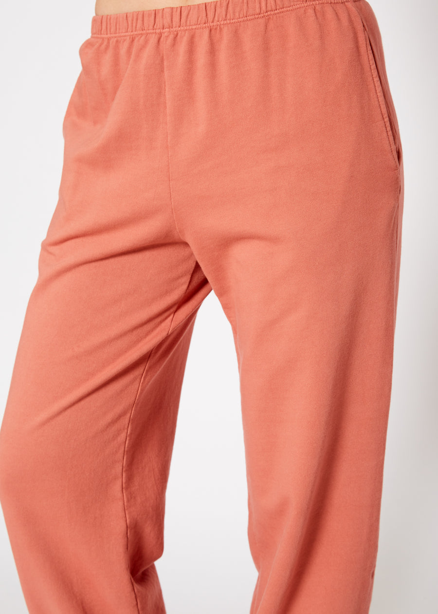 Essential French Terry Sweatpants In Rose - shopatkonus