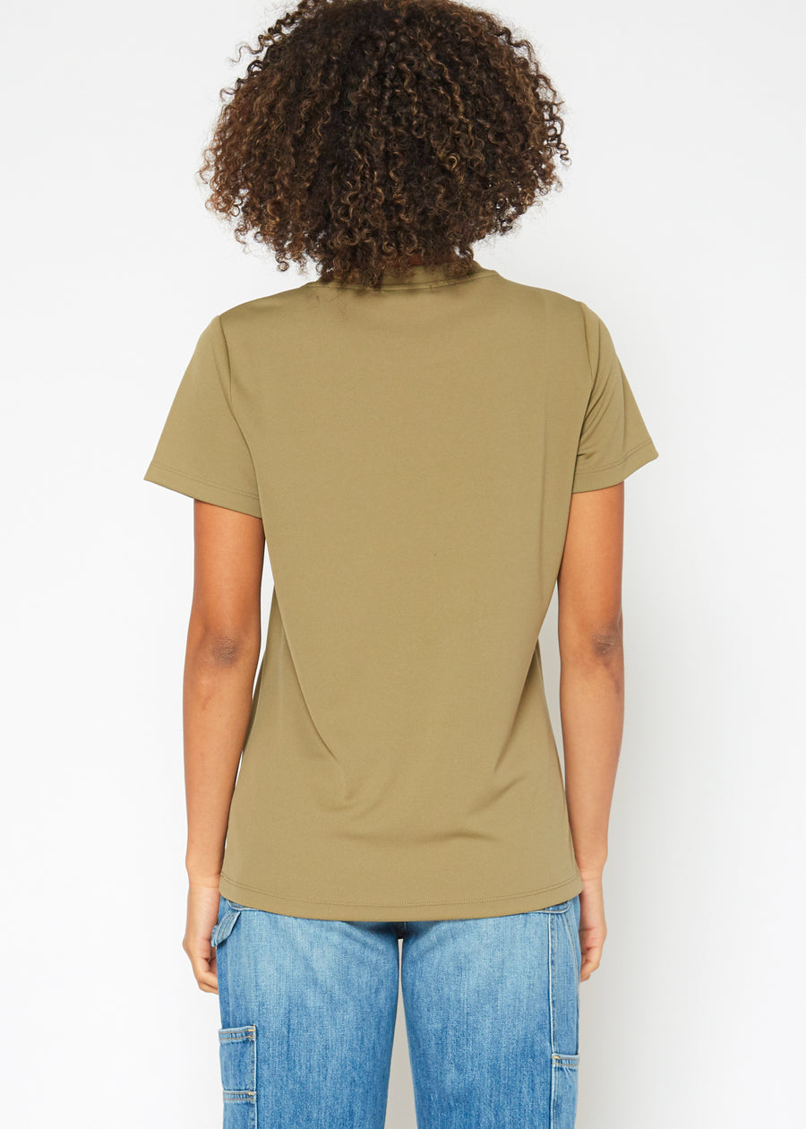 Women's Eco Friendly Reolite Tech T-shirt in Khaki - shopatkonus