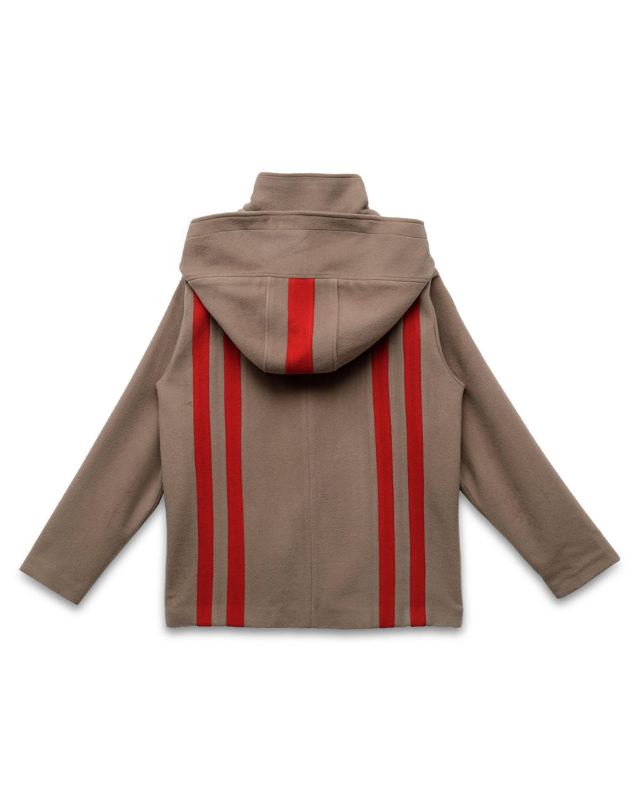 Konus Men's Wool Blend Hooded Coat in Camel - shopatkonus