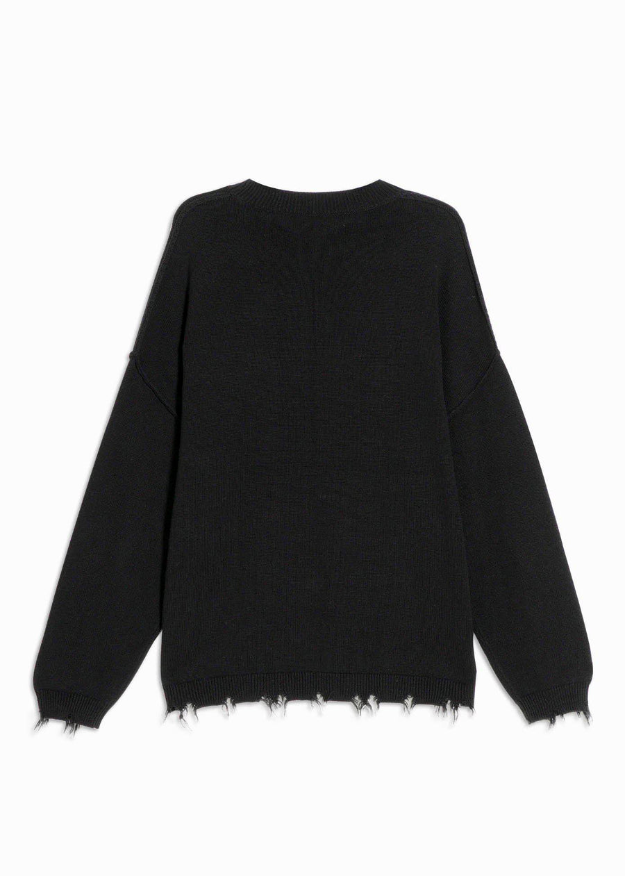 Konus Men's Oversize Sweater in Black - shopatkonus