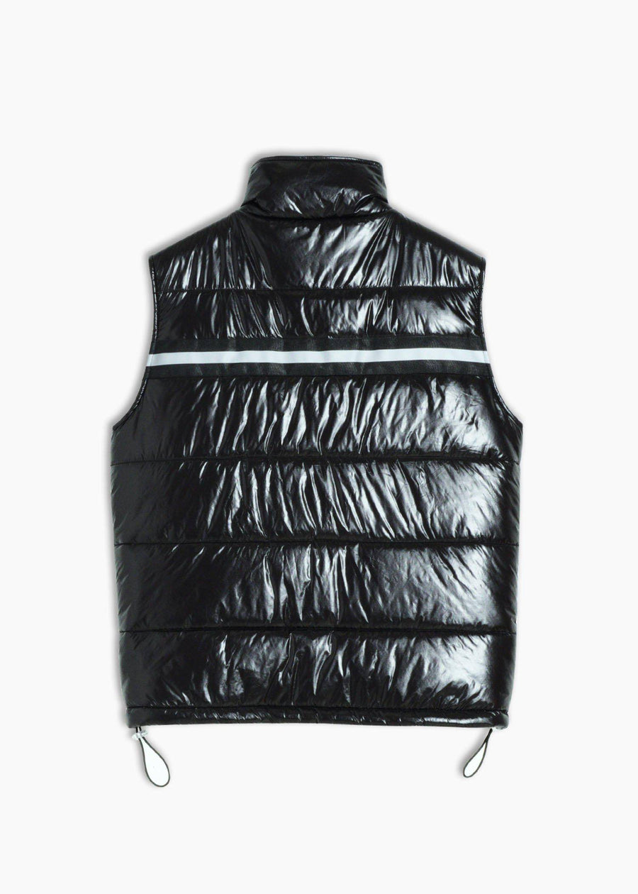 Konus Men's Zip-Up Puffer Vest in Black - shopatkonus