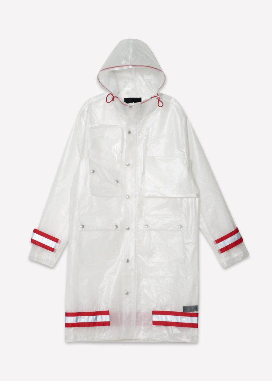 Konus Men's Translucent Coat in White - shopatkonus