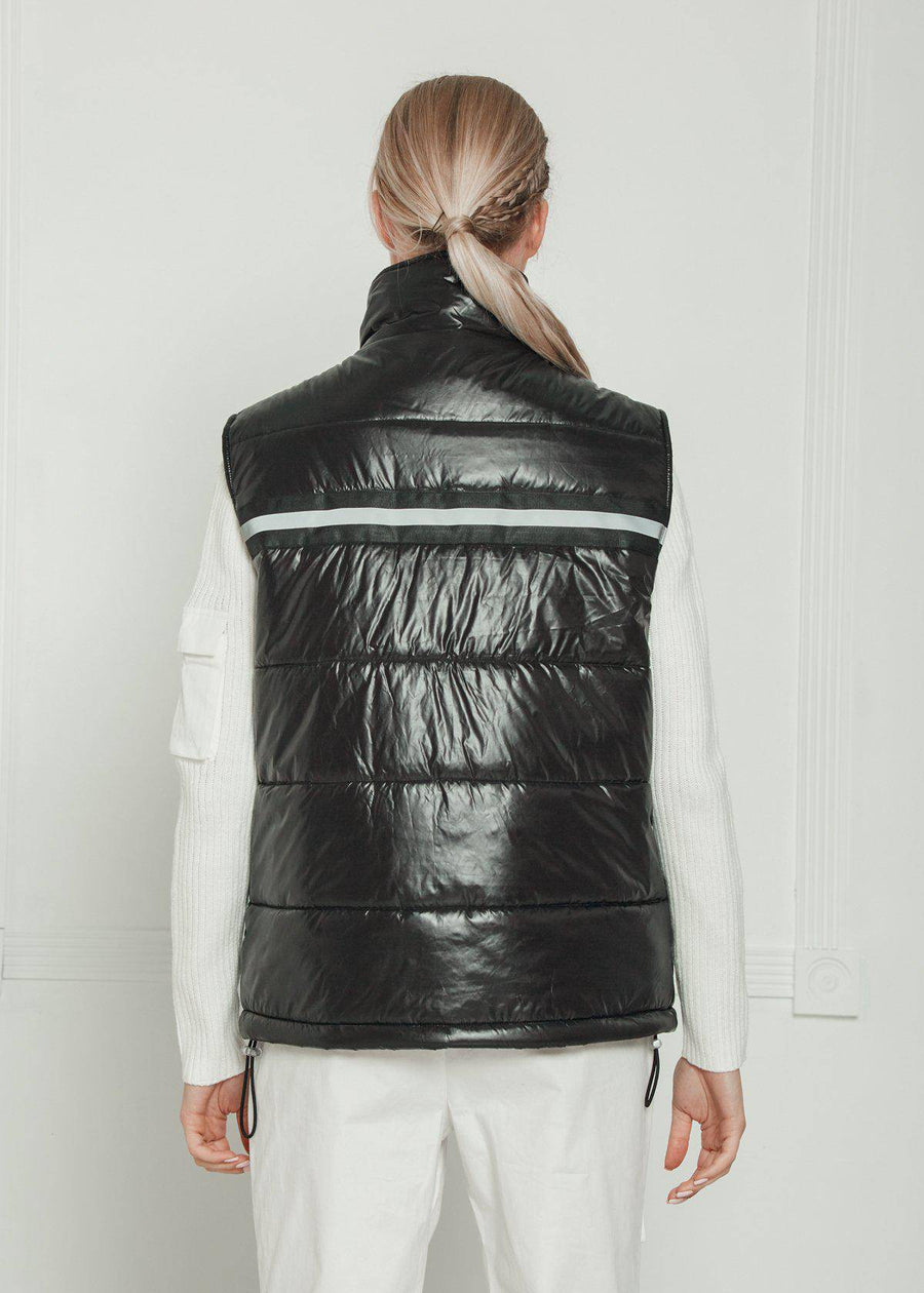 Konus Men's Zip-Up Puffer Vest in Black - shopatkonus