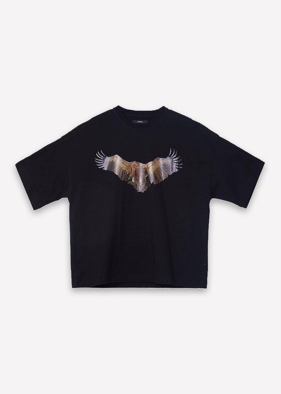 Konus Men's Oversized Vulture Graphic Tee in Black - shopatkonus