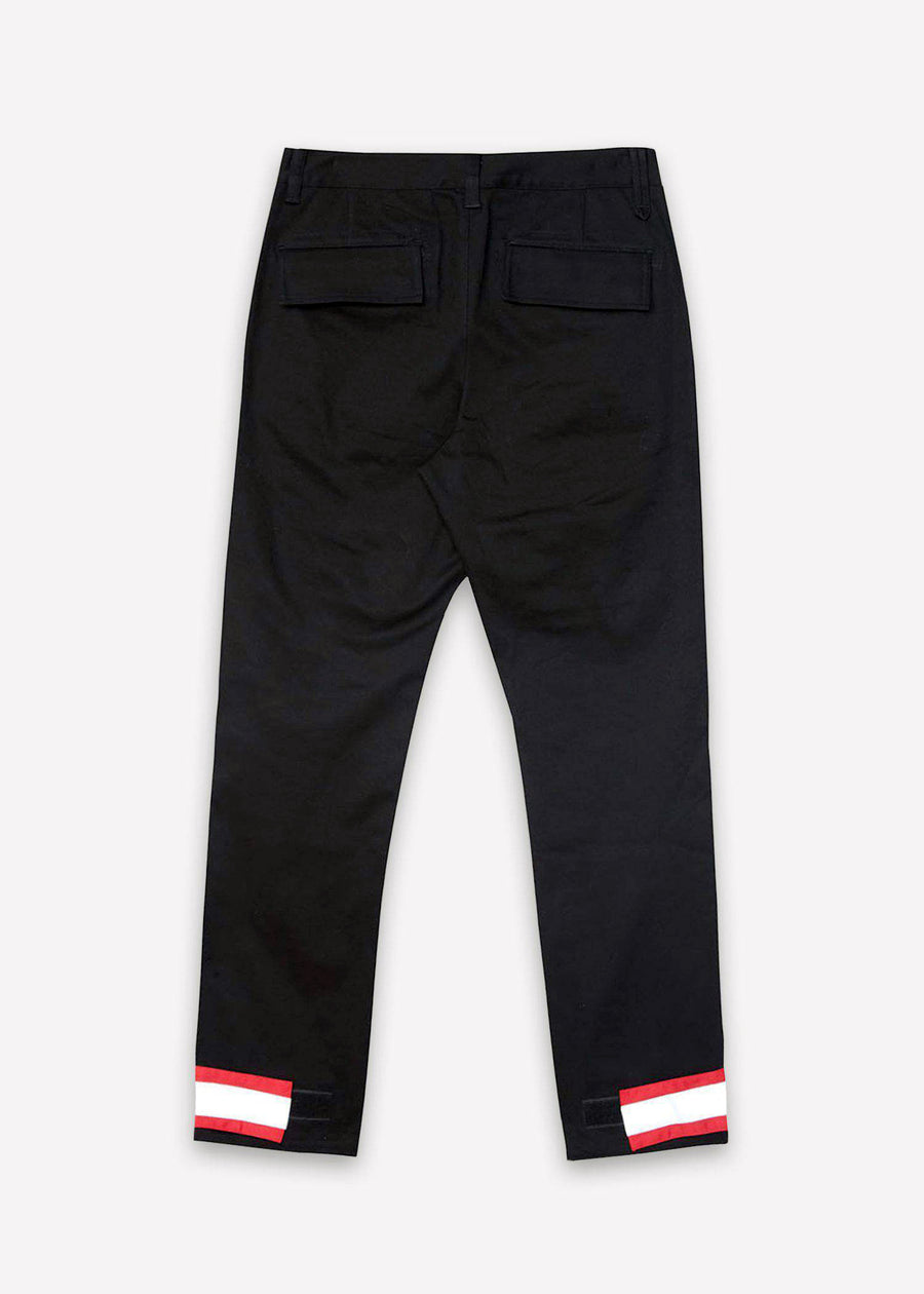 Konus Men's Cargo Pants with Reflective Tape in Black - shopatkonus