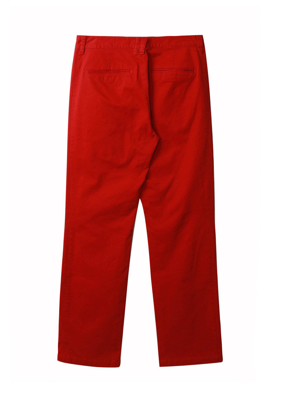 Konus Men's Baggy Chino Pants in Red - shopatkonus