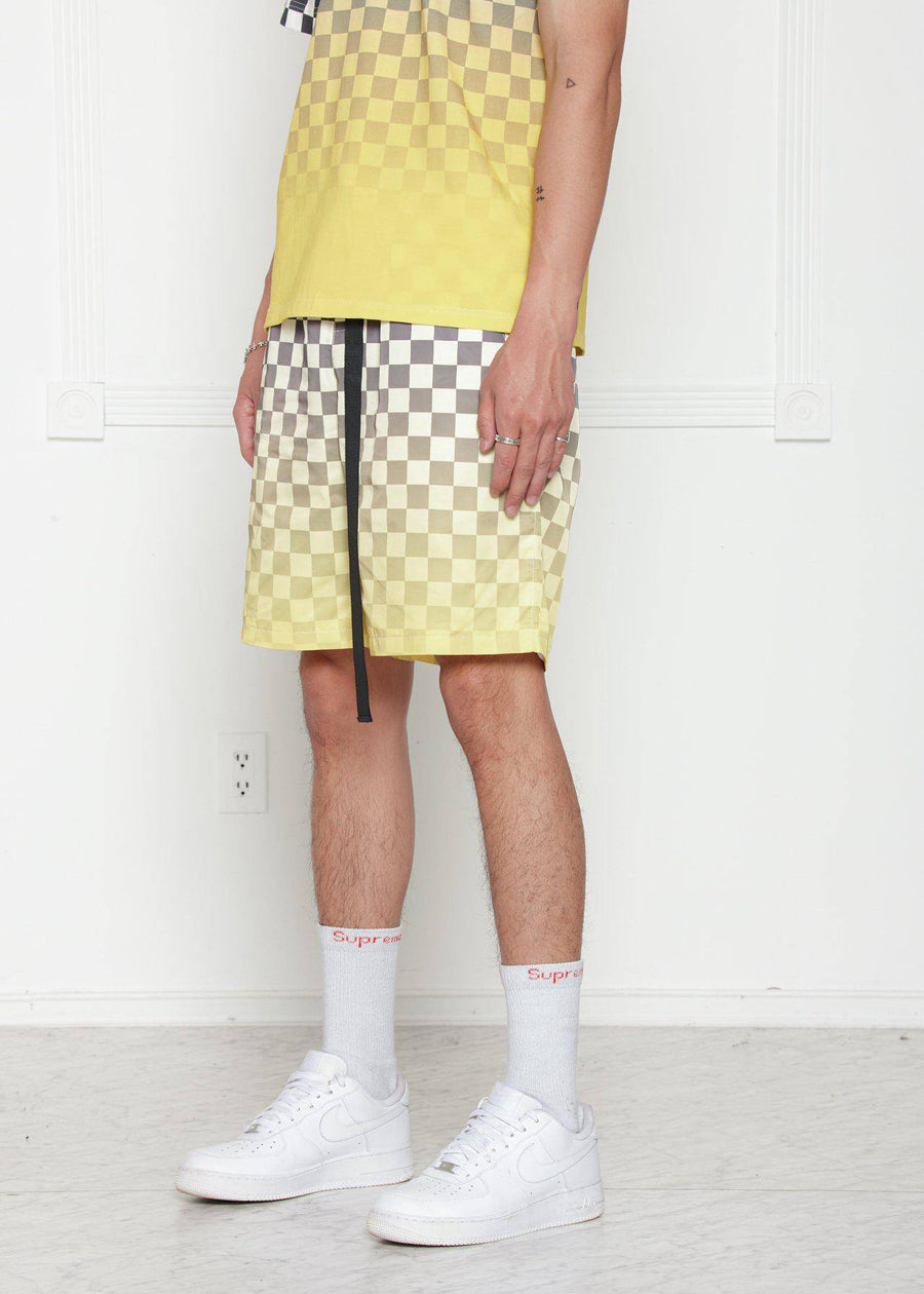 Konus Men's Ombre Checker Shorts - shopatkonus