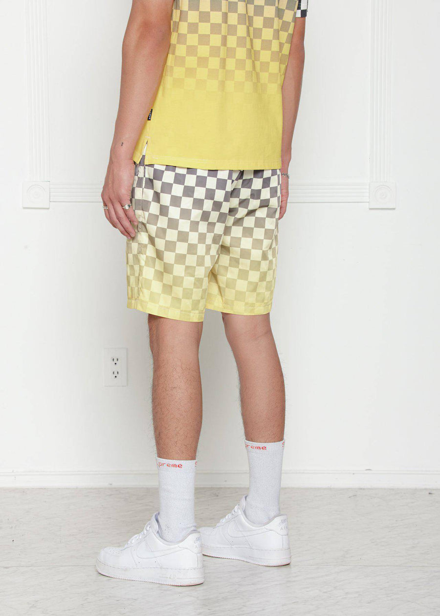 Konus Men's Ombre Checker Shorts - shopatkonus