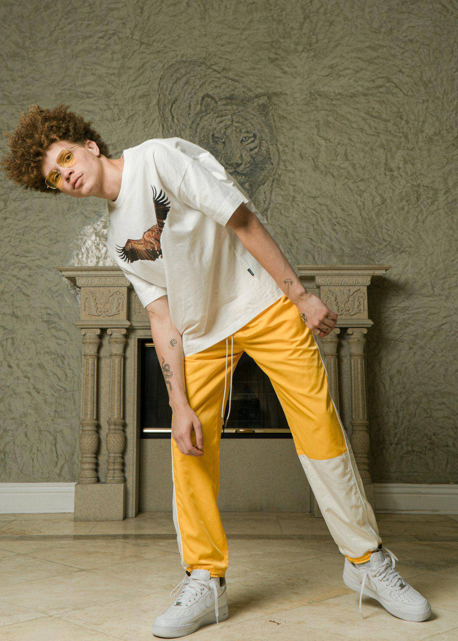 Blank State Men's 3 Stopper Swishy Pants in Yellow - shopatkonus
