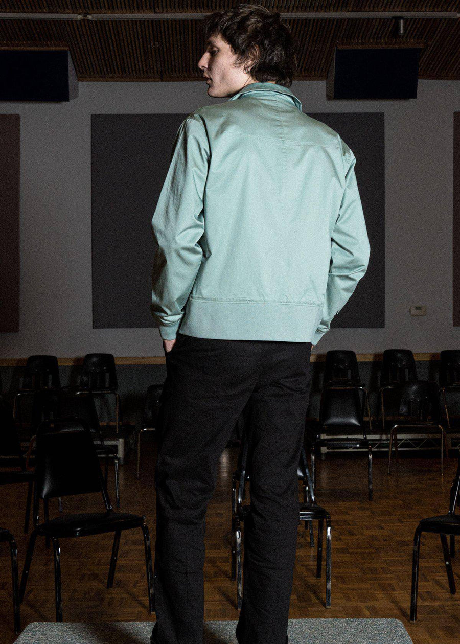Konus Men's Bellow Flap Pockets jacket in Teal - shopatkonus