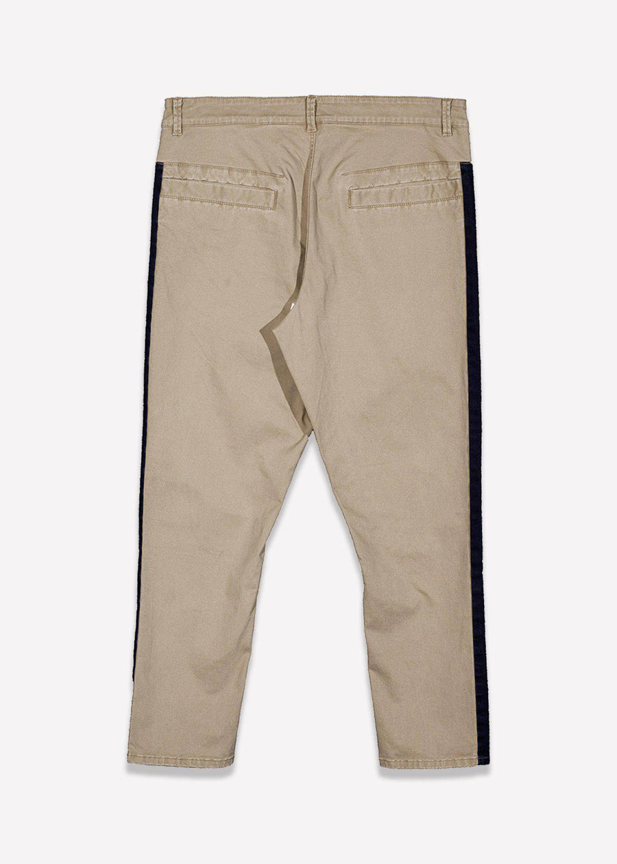 Konus Men's Cropped Chino Pants in Khaki - shopatkonus
