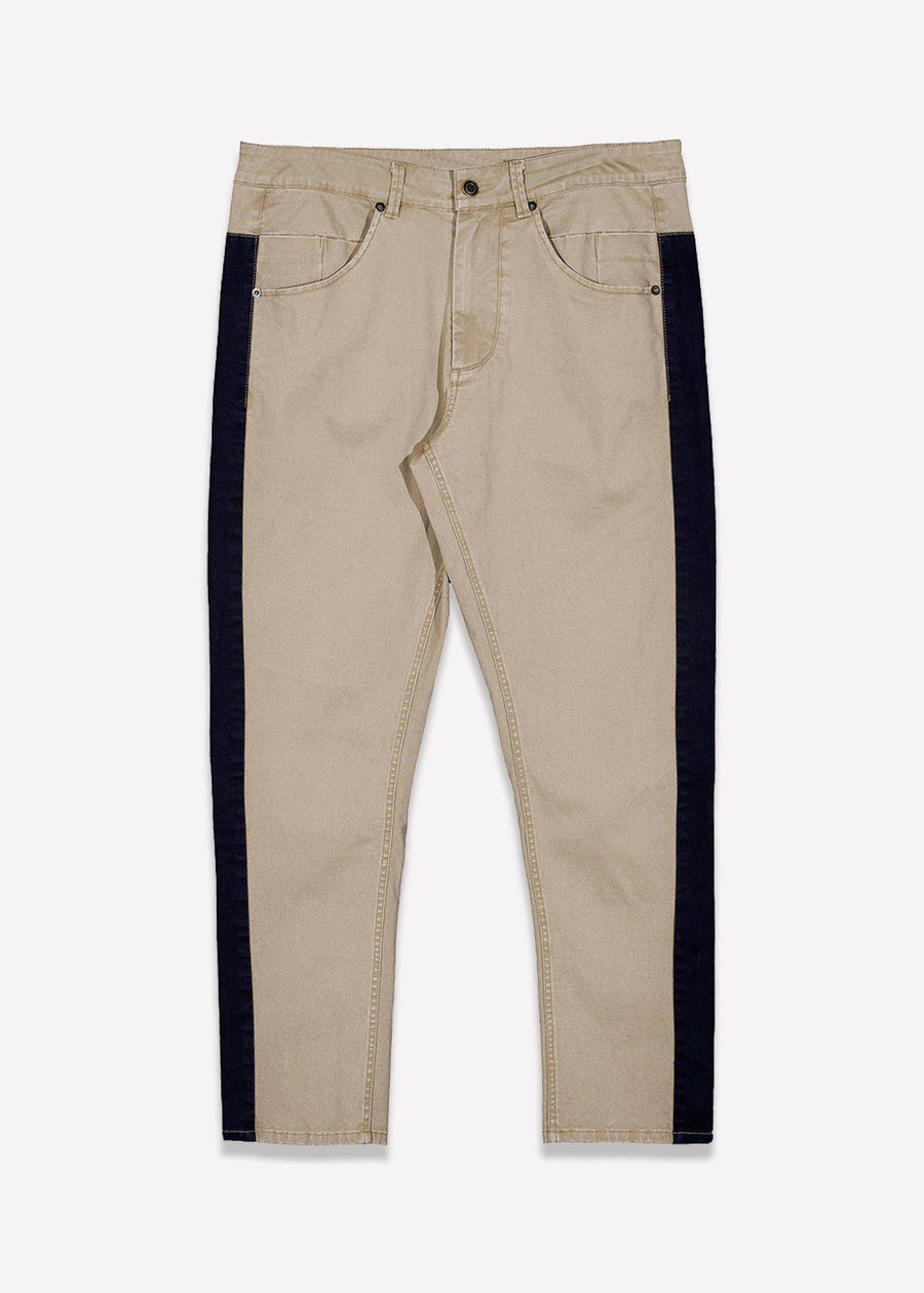 Konus Men's Cropped Chino Pants in Khaki - shopatkonus
