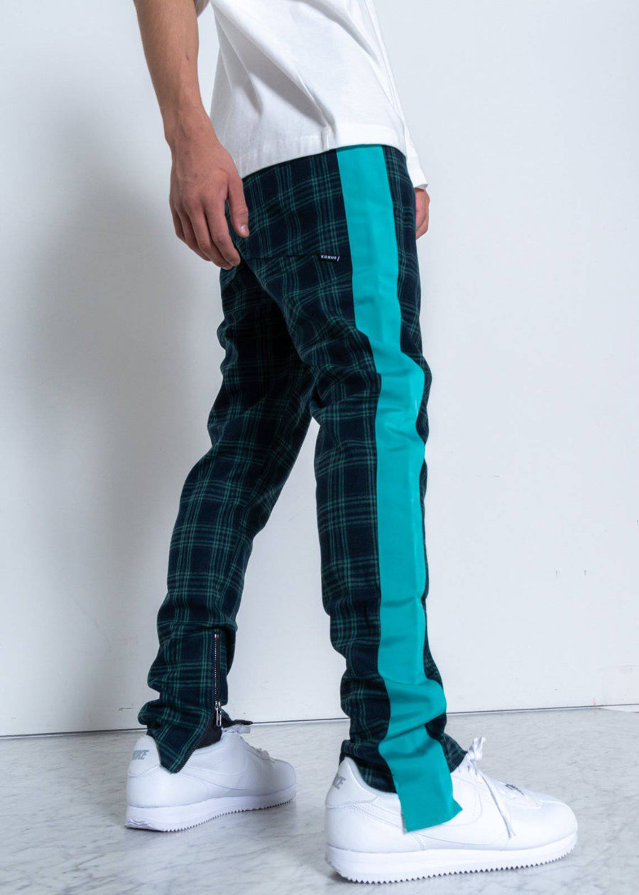 Konus Men's Plaid Pants in Green - shopatkonus