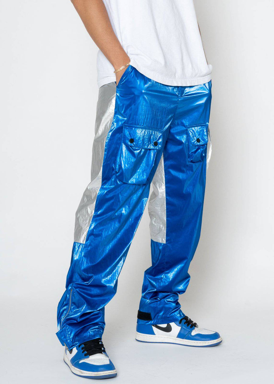 Blank State Men's Pants in Metallic Blue - shopatkonus