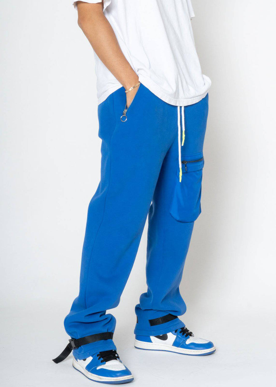 Konus Men's Bellow Pocket Sweatpants - Blue - shopatkonus