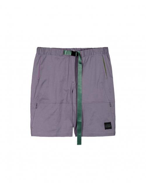 Konus Men's Stretch Twill Shorts w/ Nylon Tape Closure in Purple - shopatkonus